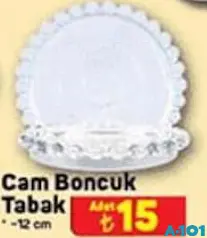 CAM BONCUK TABAK 12 CM CAM BONCUK TABAK 12 CM